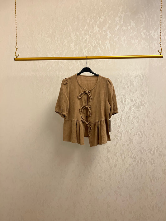 Musselin-Strick-T-Shirt  Zena