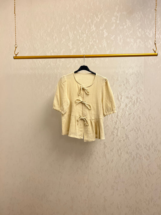 Musselin-Strick-T-Shirt  Zena