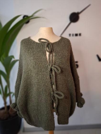 Cardigan "Vaiana" Olivegrün