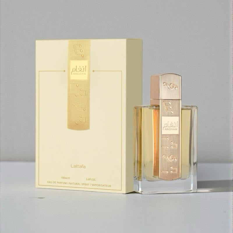 Lattafa Angham Eau de Parfum 100ml - Natürlicher Spray für Damen und Herren - Luxuriöses Parfüm für tägliche Tragbarkeit