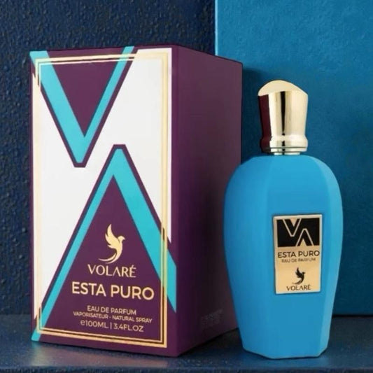 VOLARE Esta Puro Eau de Parfum 100 ml - Unisex Parfüm mit strahlendem, warmer Duftkomposition für Tag und Abend
